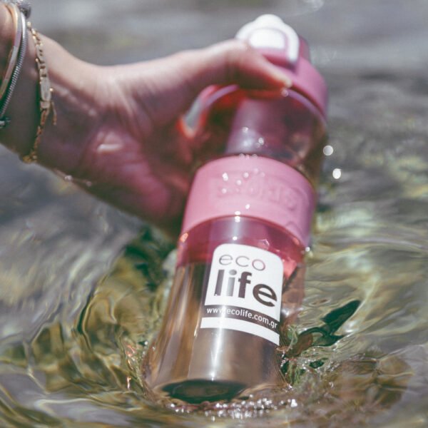 Ecolife Tritan Bottle Pink 650ml - Image 3